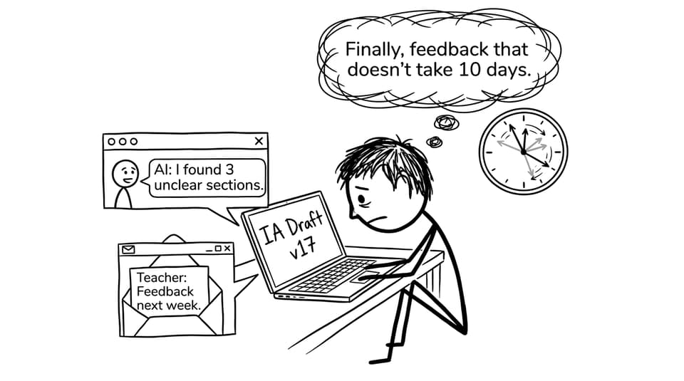 IB student finds fast AI feedback