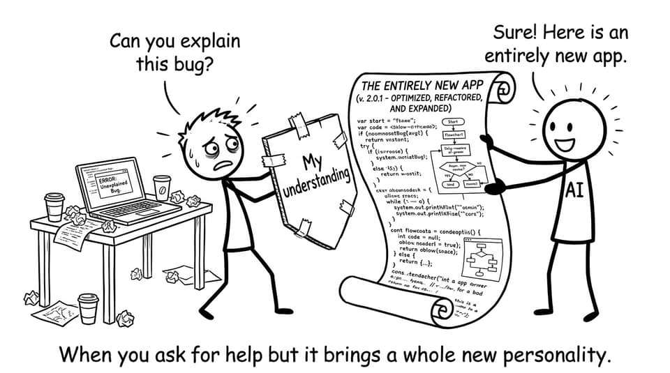 Student vs AI scroll