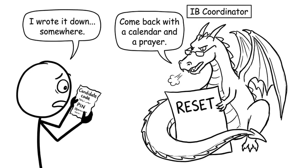 Candidate code and PIN guarded by coordinator