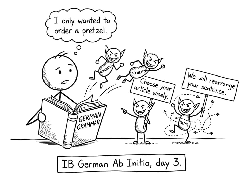 IB German Ab Initio, day 3 comic