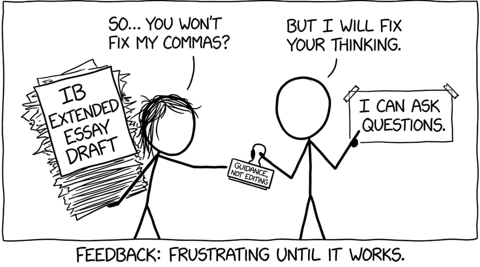 Supervisor guidance, not editing