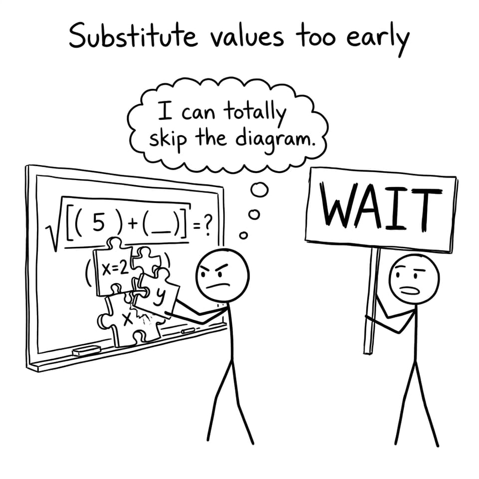 XKCD comic: the temptation to skip the diagram