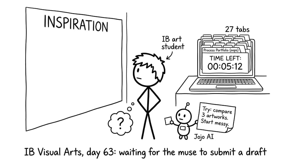 IB Visual Arts, day 63 comic