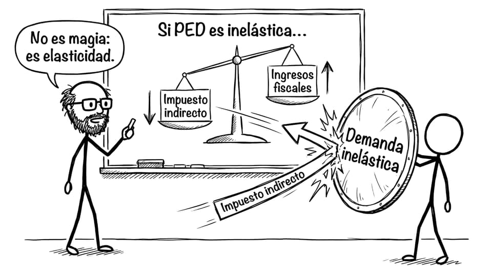 Impuesto y demanda inelástica