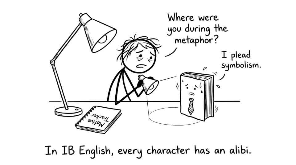 Student interrogating a novel like a detective
