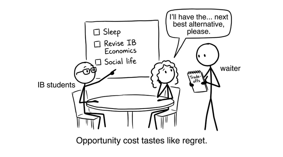 Two IB students ordering the next best alternative