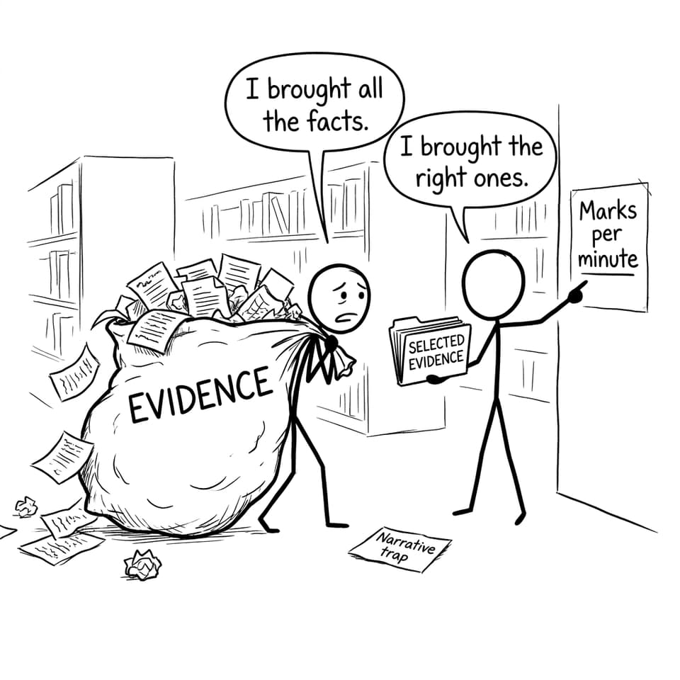 Selected evidence beats all evidence