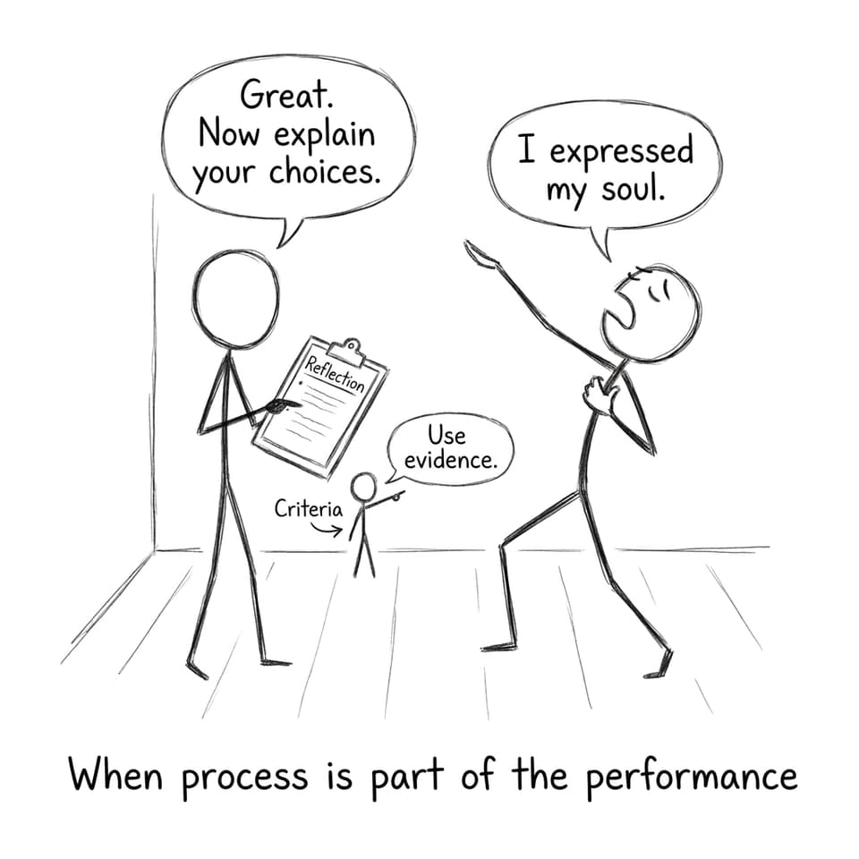Reflection and criteria comic