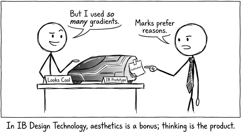 Aesthetics vs justification comic
