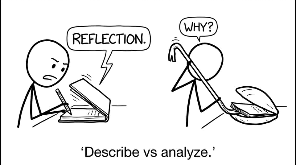 IB Theatre reflection notebook that resists analysis