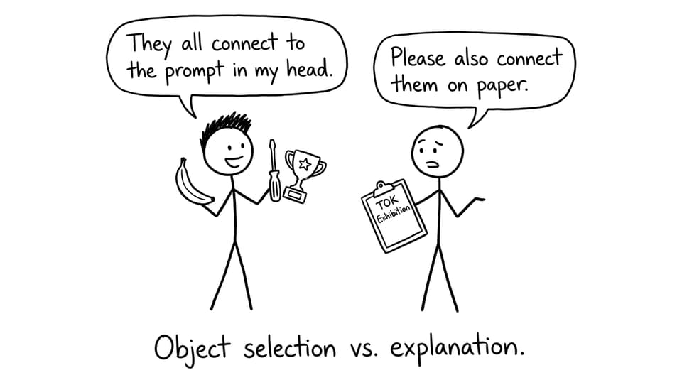 TOK object selection vs explanation