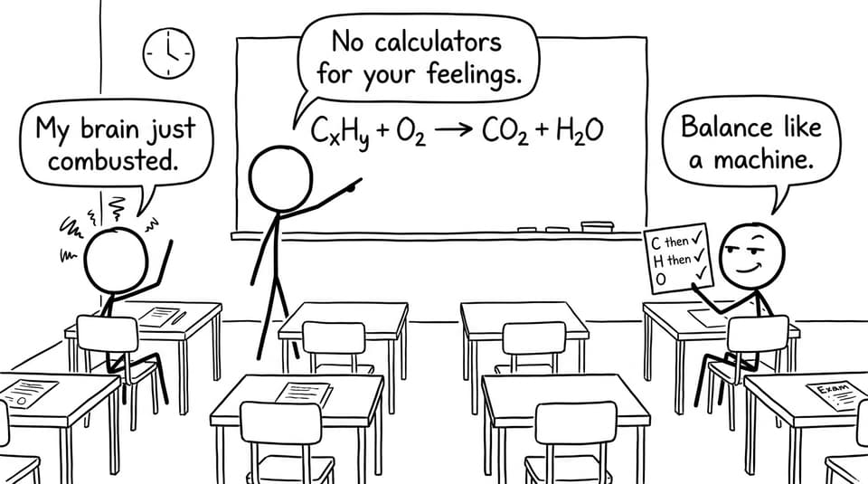 An invigilator and a balancing-equations moment