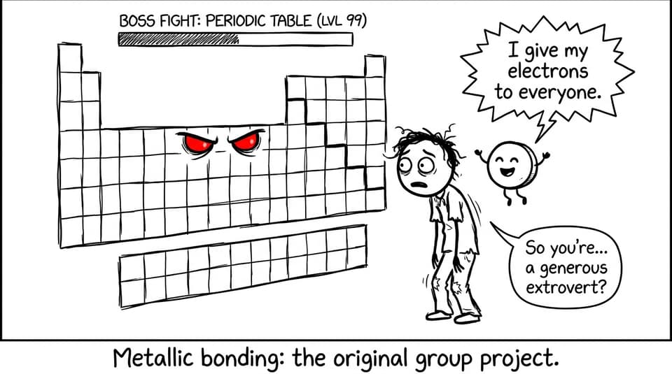 Metallic bonding: the original group project.