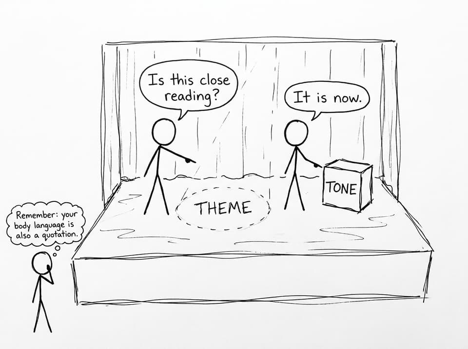 Stage lights labeled Theme and Tone