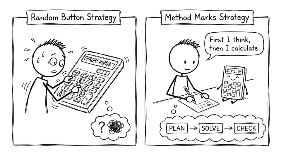 Random button strategy vs method marks