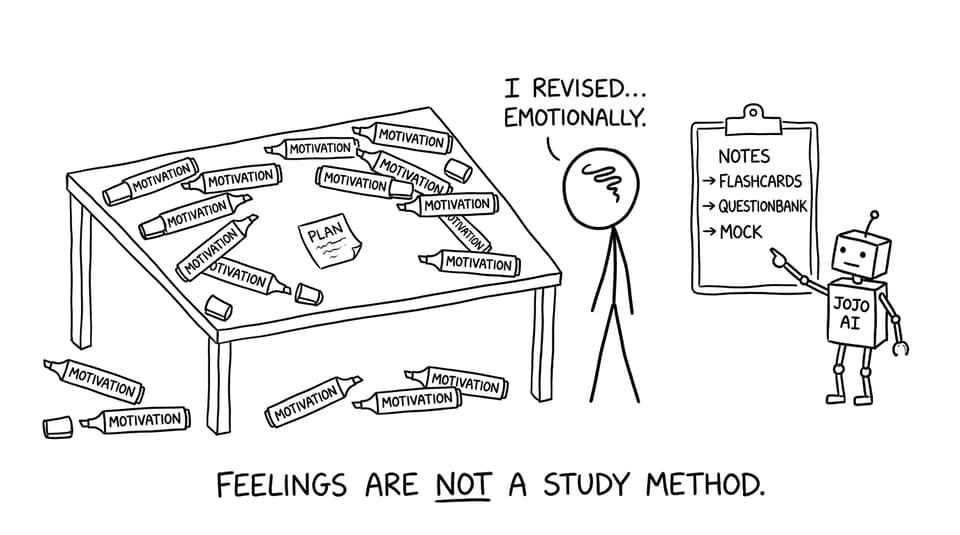 Comic about emotional revision not being a plan