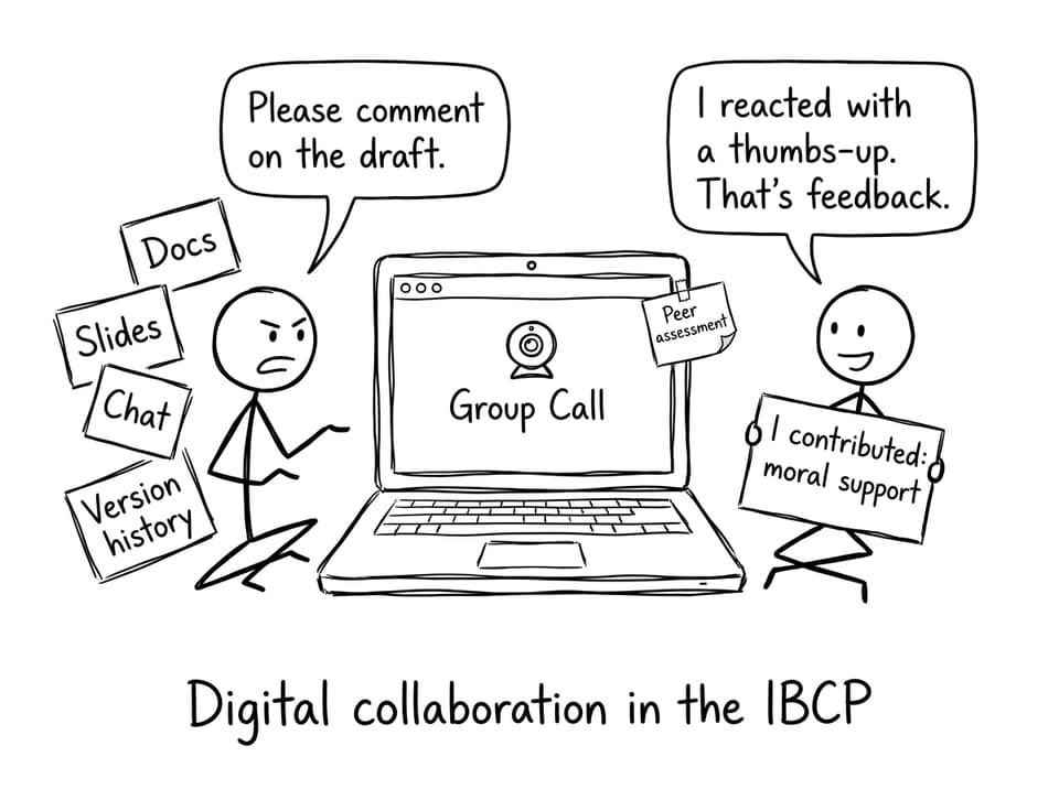 Digital collaboration joke