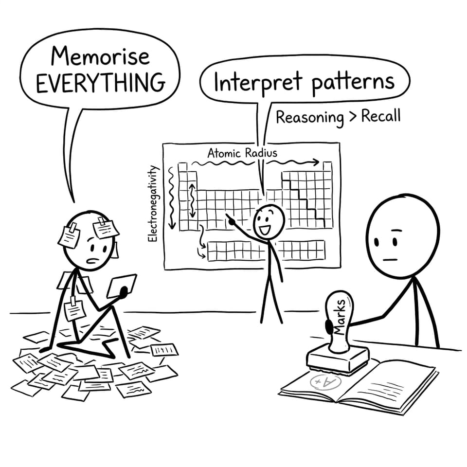 Argument: flashcards vs interpreting patterns