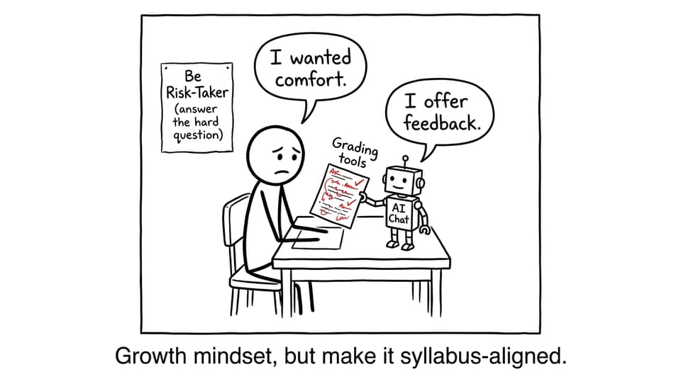 AI feedback comic