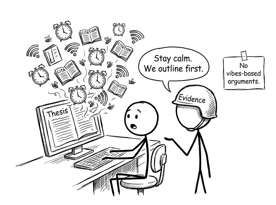 Essay panic comic relief