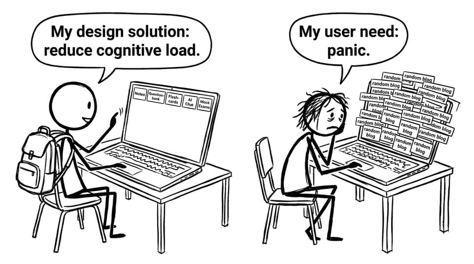 Two study “solutions”: neat tabs vs panic tabs