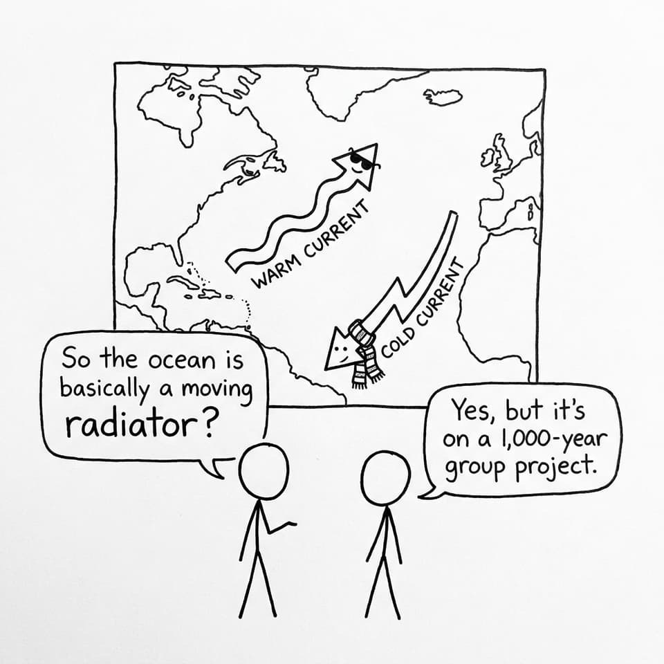 Warm current vs cold current joke