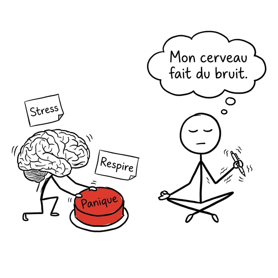 Comic sur le stress et la panique