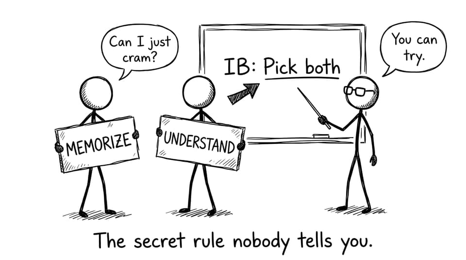 Memorize vs Understand with IB: pick both