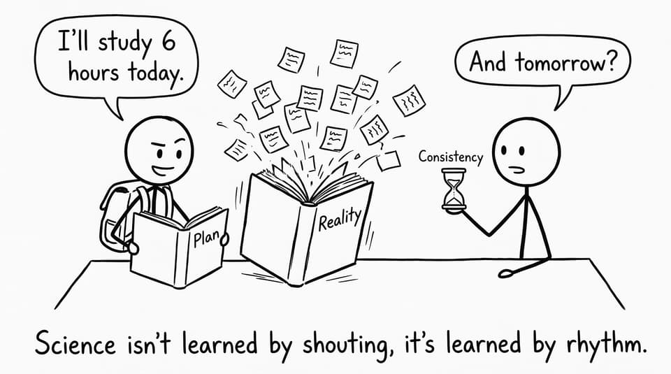 Comic about planning vs reality