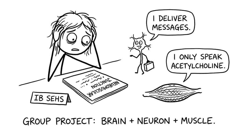 IB SEHS neuron delivers messages comic