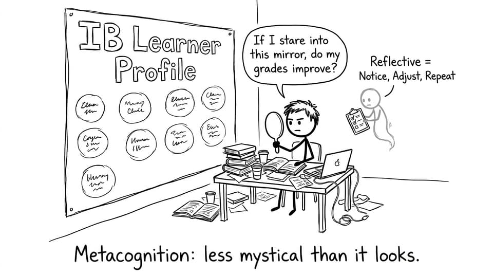 Student tries to reflect literally with a mirror