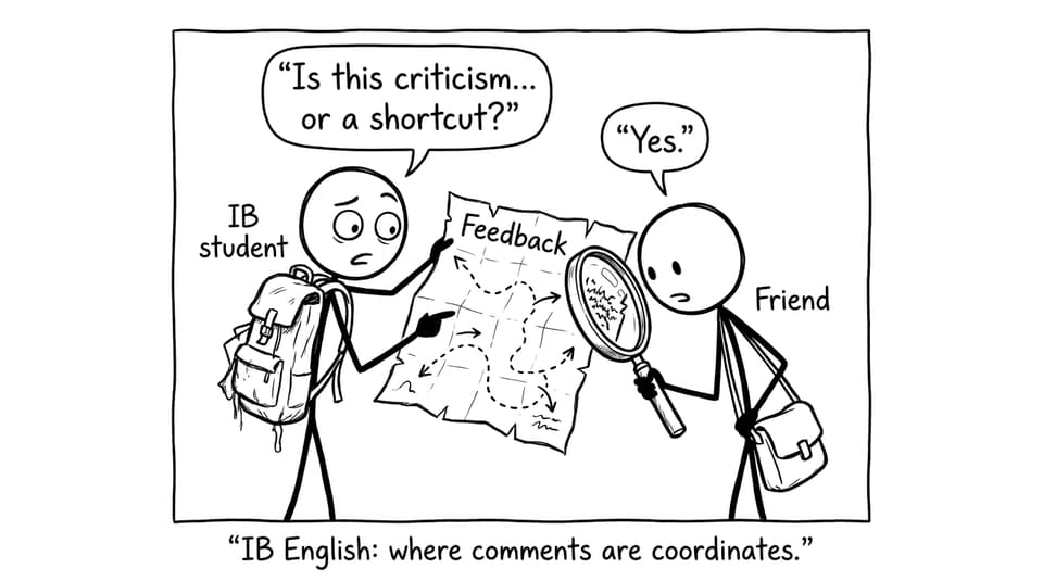 Feedback treasure map comic