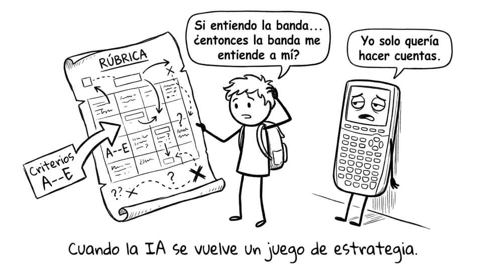 Estudiante ante la rúbrica como mapa del tesoro