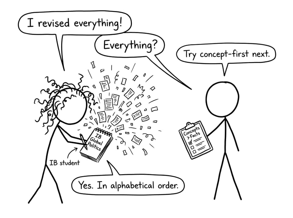 A chaotic case study pile vs concept-first checklist