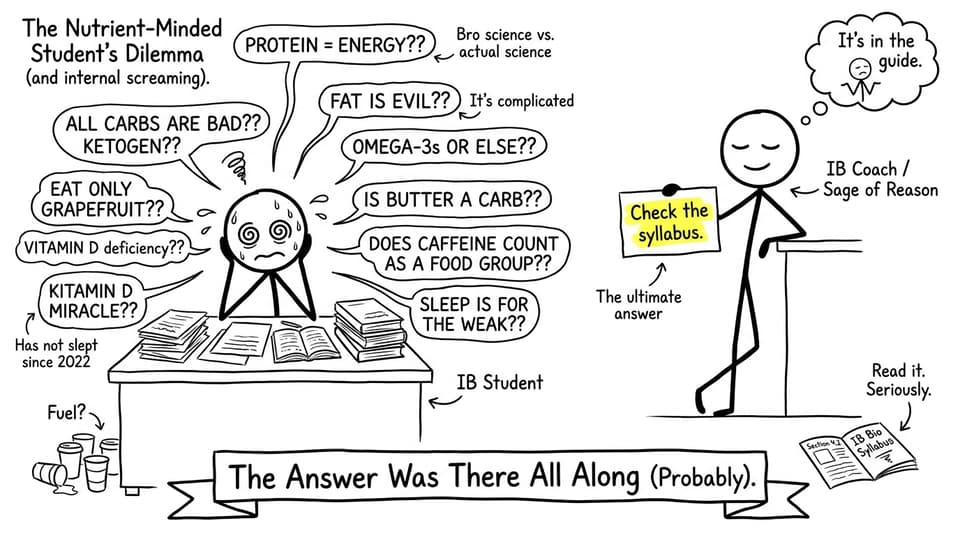 An IB student vs nutrition headlines