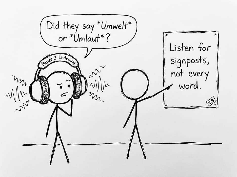 Comic: listening Umwelt vs Umlaut