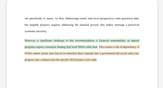 Grade 7 Global Politics HL exemplar on women’s rights in Tanzania, evaluating a recommendation’s financial sustainability.