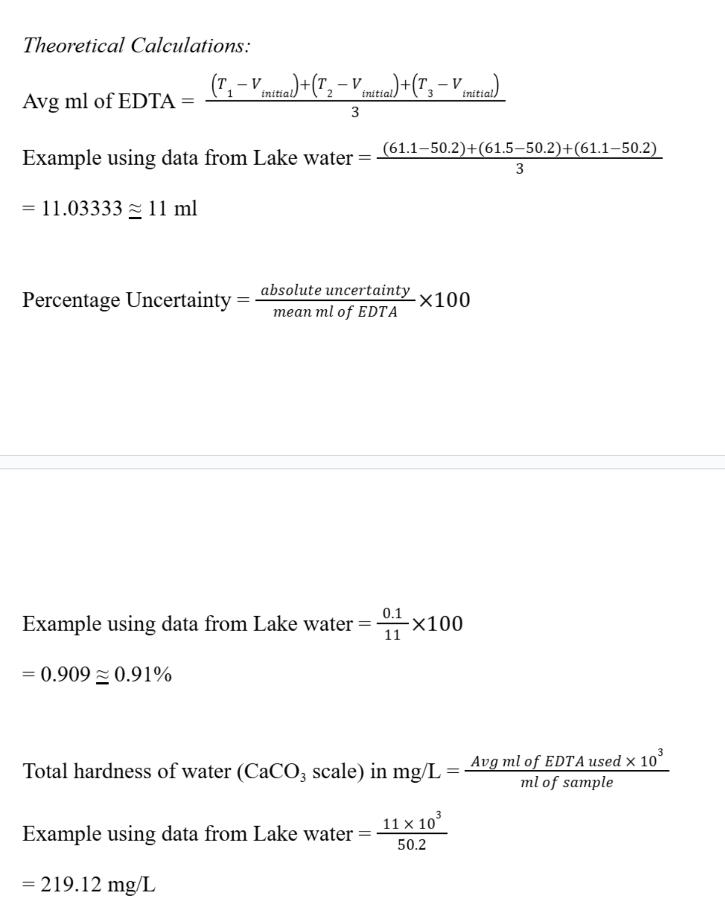 Sample 1, extract 1.
