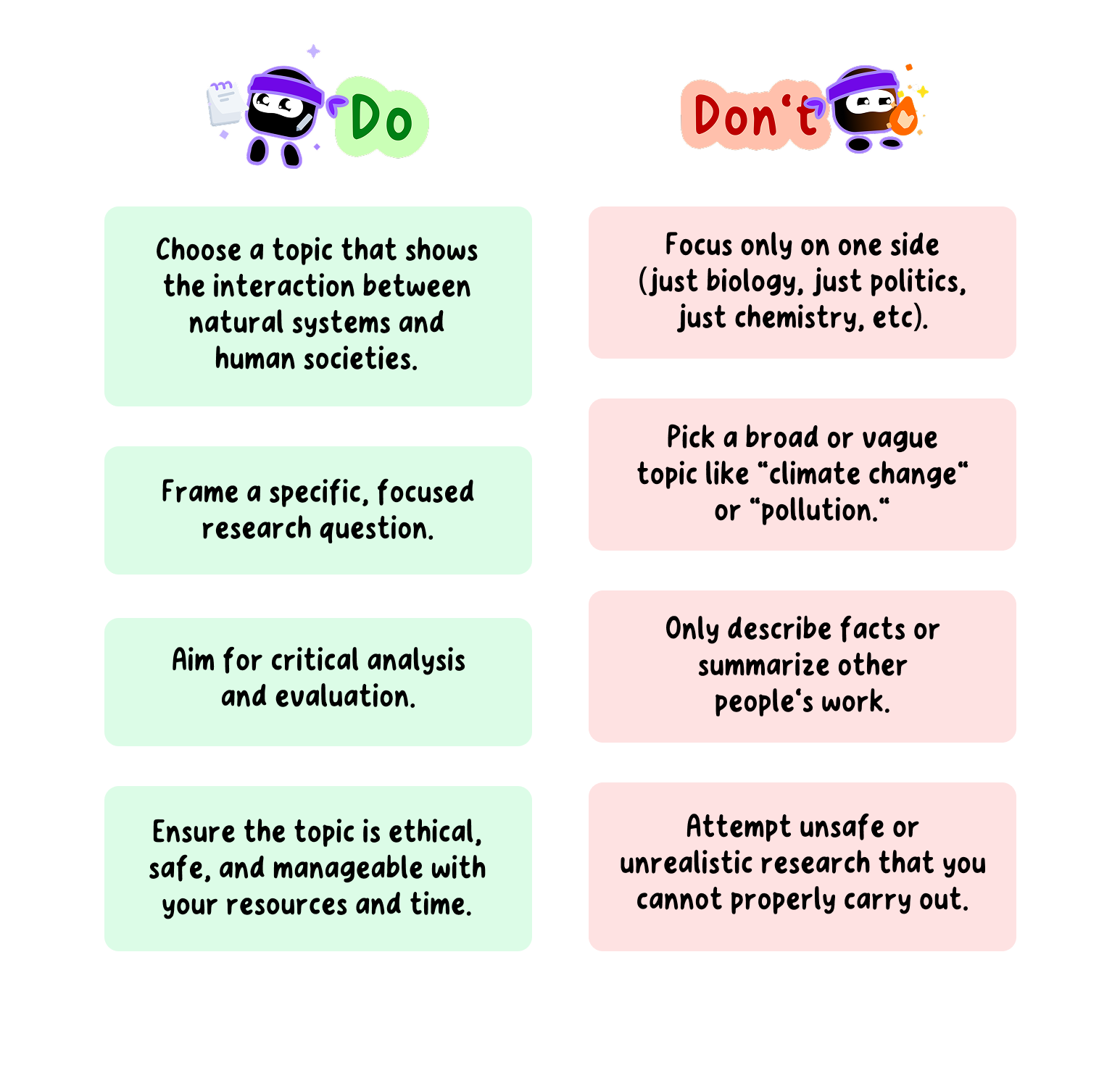 Do's and Don'ts of your ESS EE