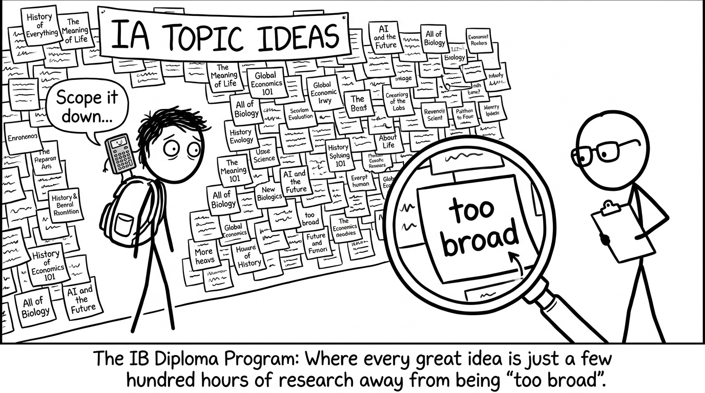 Student vs. sticky-note topic chaos