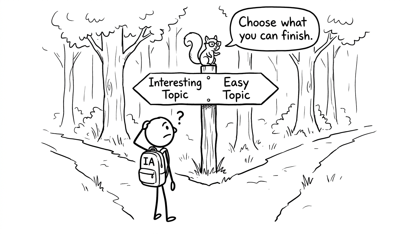 Choosing IA topic paths comic