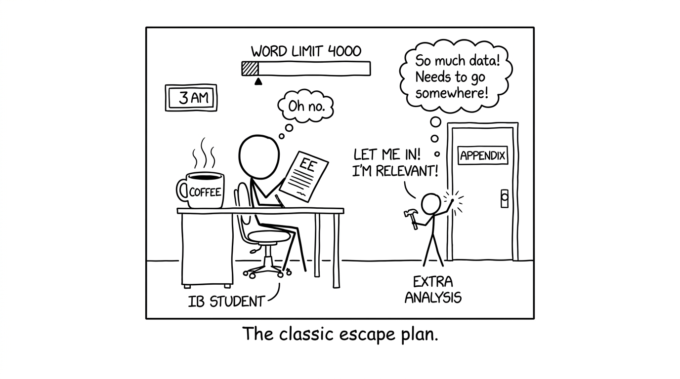 3am student with appendix escape plan