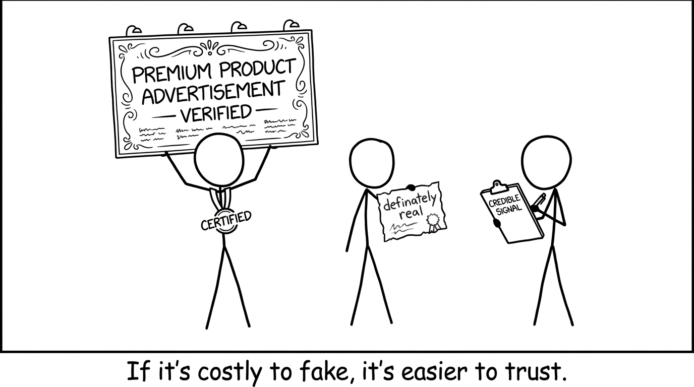 Certified vs crayon certificate signalling joke