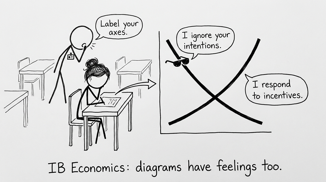Student draws graph with moody curves
