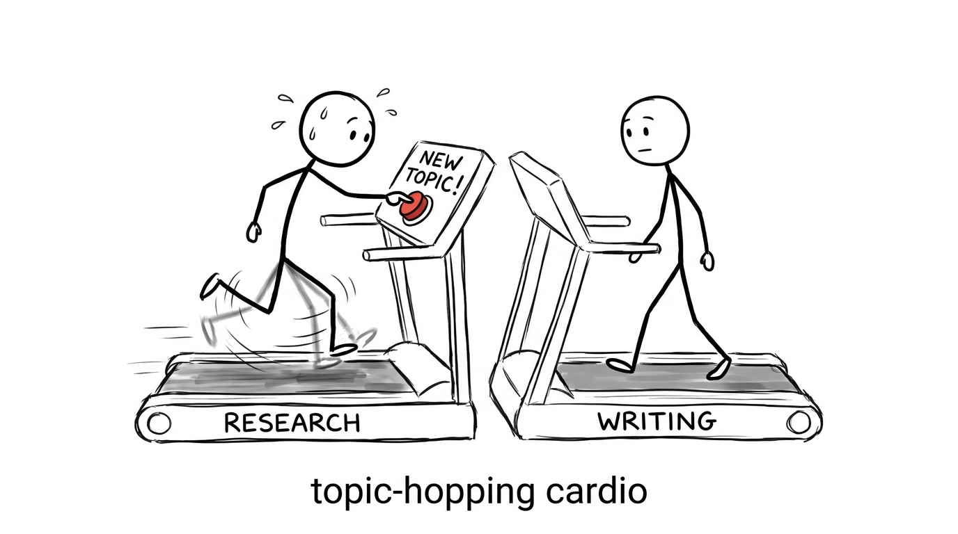 Topic-hopping cardio