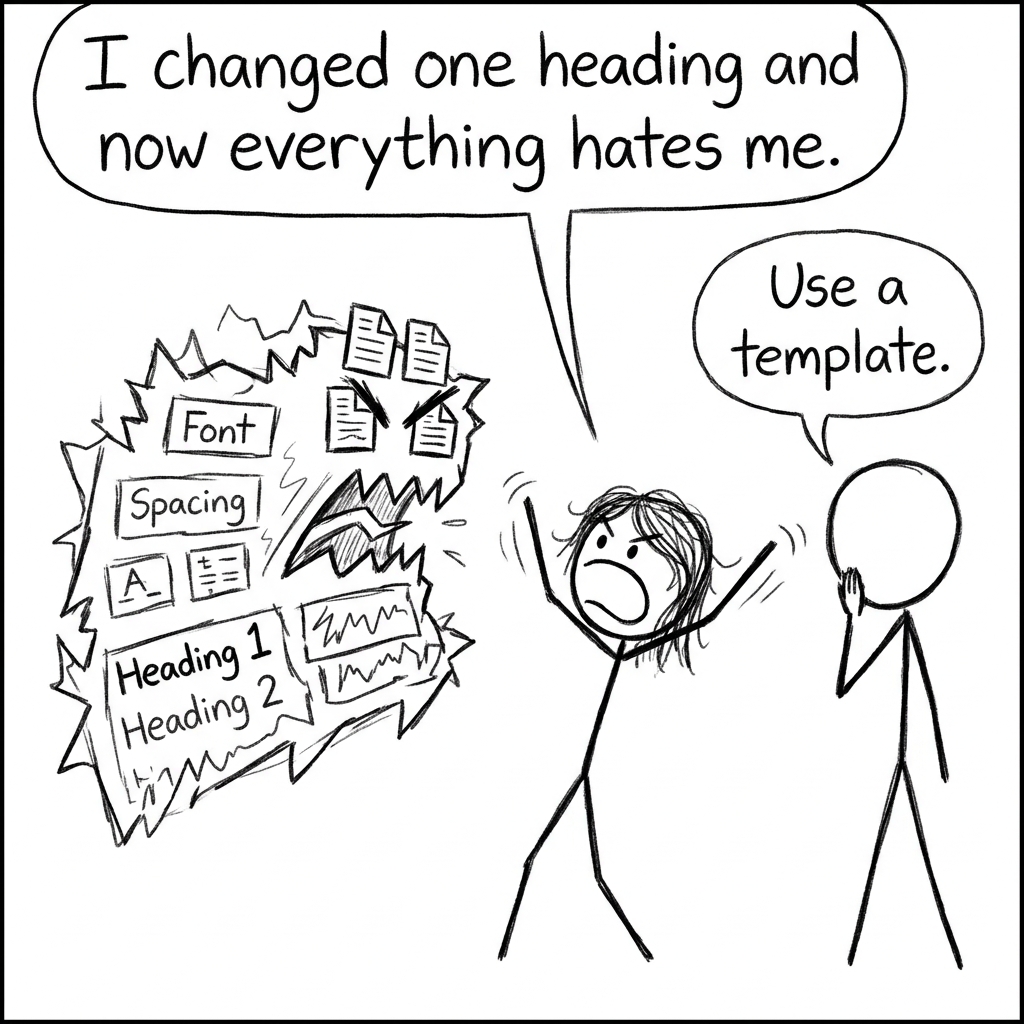 Formatting toolbar monster joke