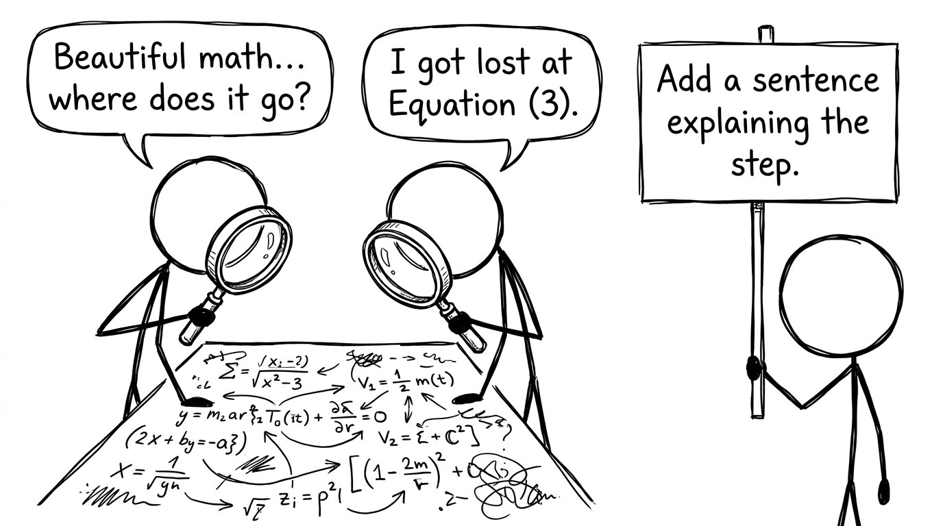 Examiners searching for the point