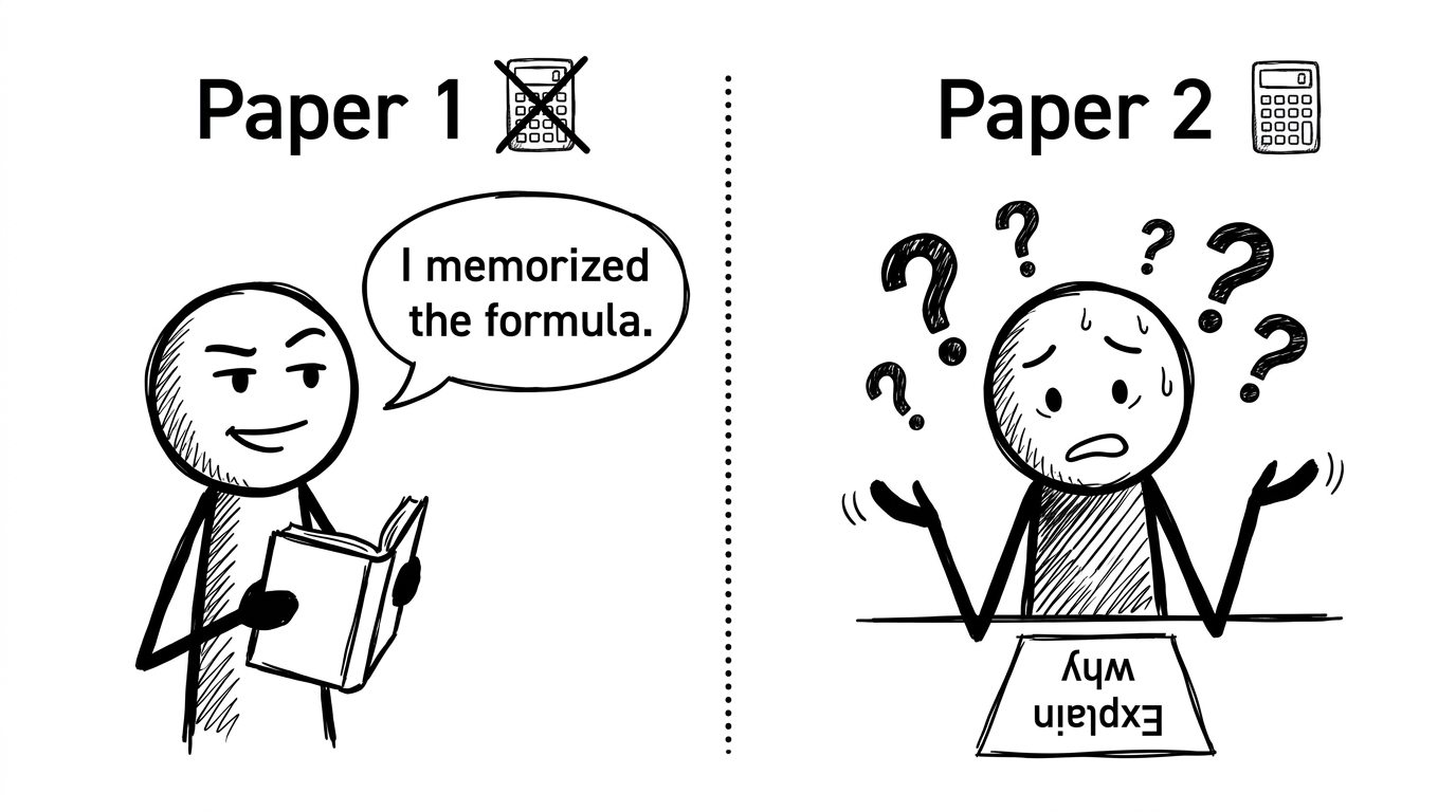 Memorized formula vs explain why comic
