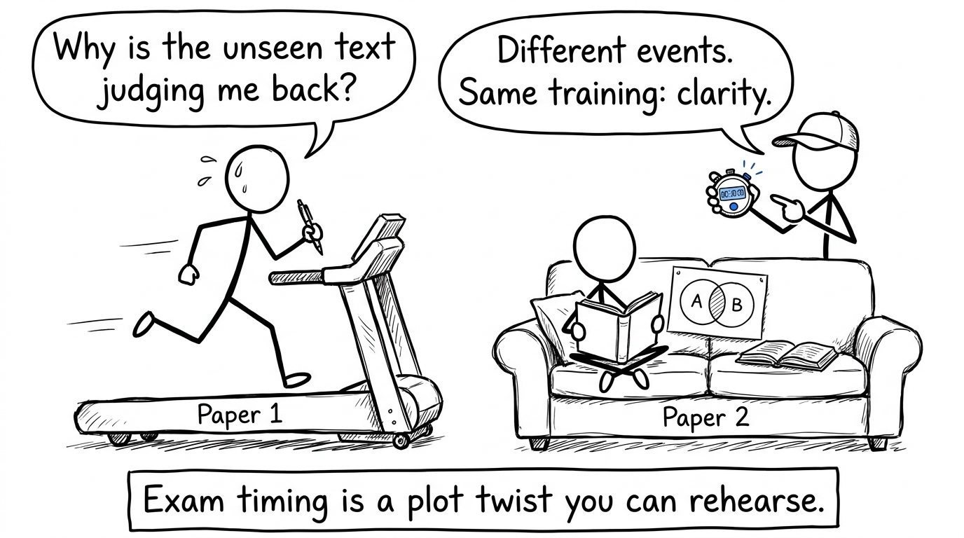 Paper 1 treadmill vs Paper 2 couch