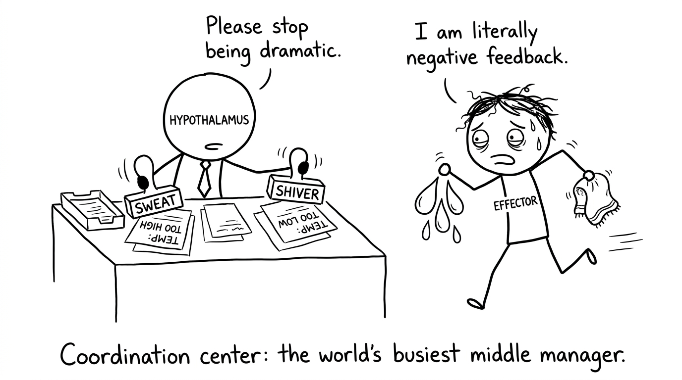 Negative feedback middle manager comic